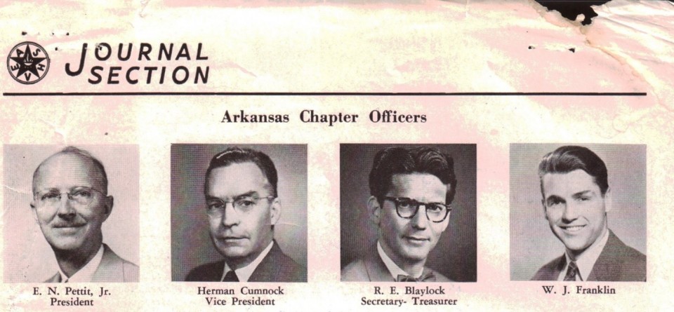 Arkansas ASHVE 1st Chapter Officers